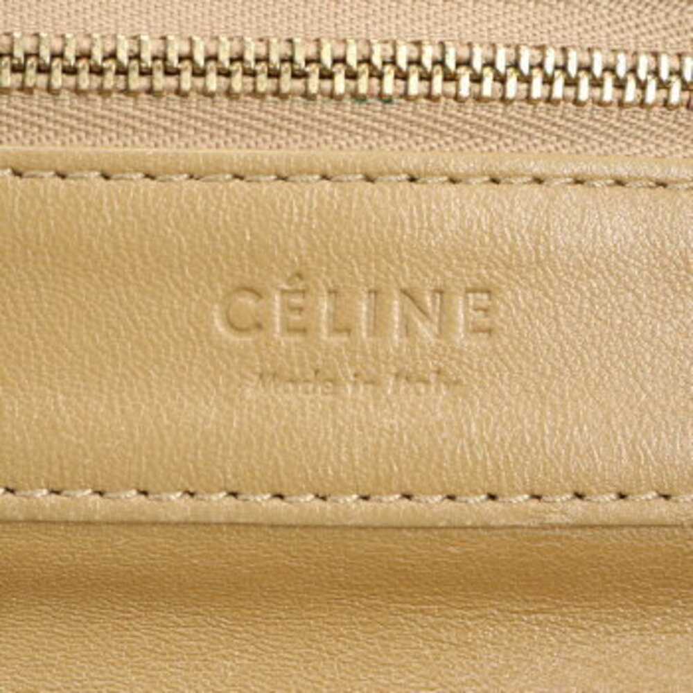 Celine Horizontal Cabas Leather Shoulder Bag Beige Tan RNE - Picture 8 of 9